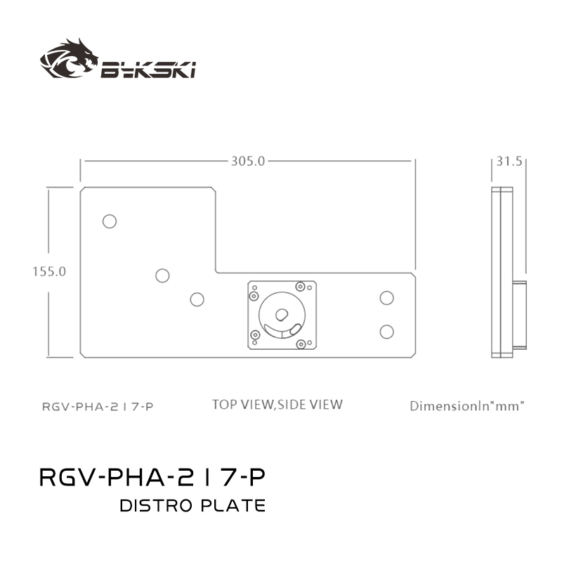 Bykski RGV-PHA-217-P Piastra d - Distro Plate Ddc Pump Combo recensione e prezzo